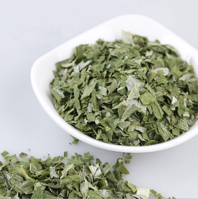 Dehydrated Leek Flakes (Green & White, All Green), dried leek flakes